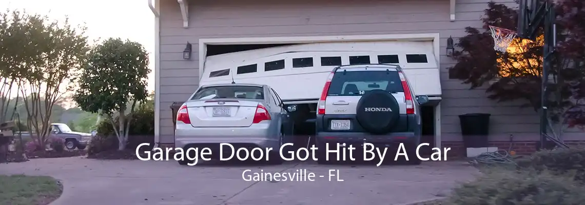 Garage Door Got Hit By A Car Gainesville - FL