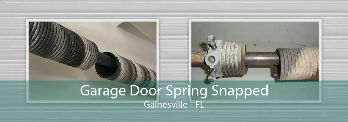 Garage Door Spring Snapped Gainesville - FL